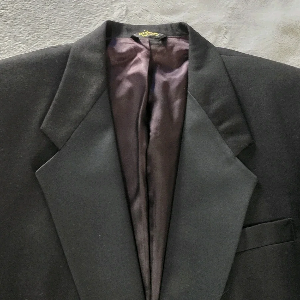 Givinchy Vintage Tuxedo Black Dinner Jacket Tux Blazer Sport Coat 44 Inch Chest